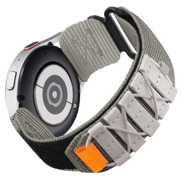 Correa de reloj táctica de nailon con un solo lazo y velcro para exteriores