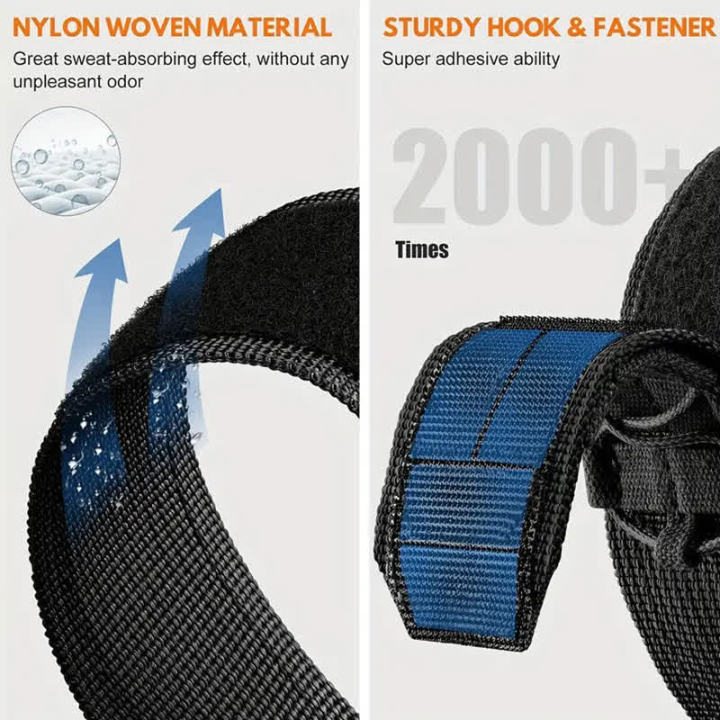 Correa de reloj táctica de nailon con un solo lazo y velcro para exteriores