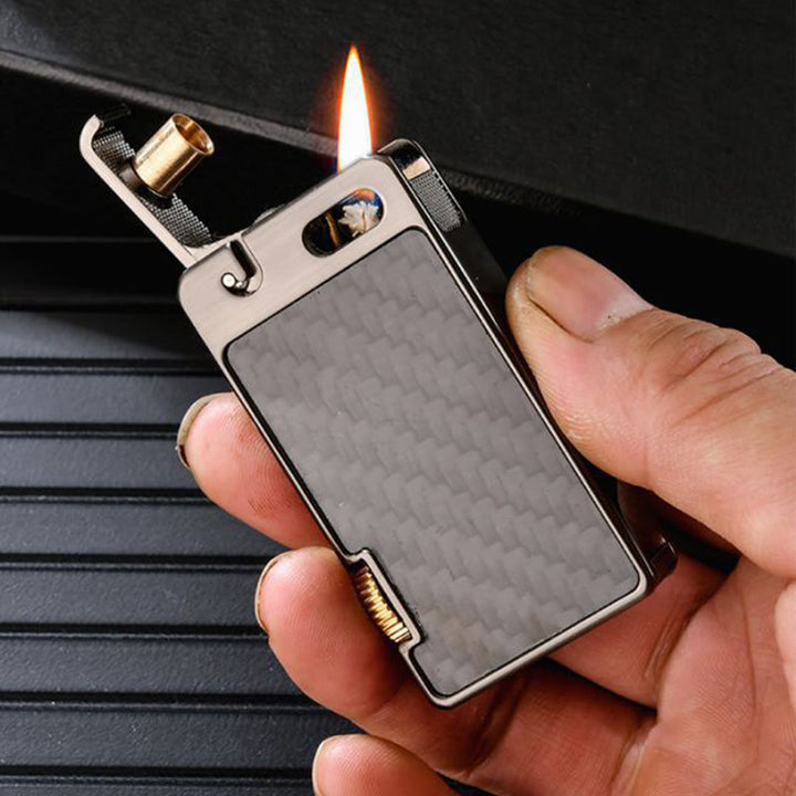 Encendedor de quesoseno recargable con tallado y encendido de un solo toque creativo