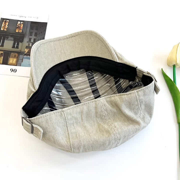 Boina de algodón lavado con diseño de vaquero estilo vendedor de periódicos retro estadounidense