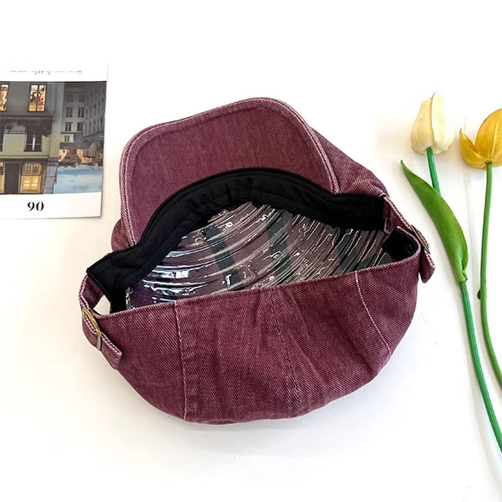 Boina de algodón lavado con diseño de vaquero estilo vendedor de periódicos retro estadounidense