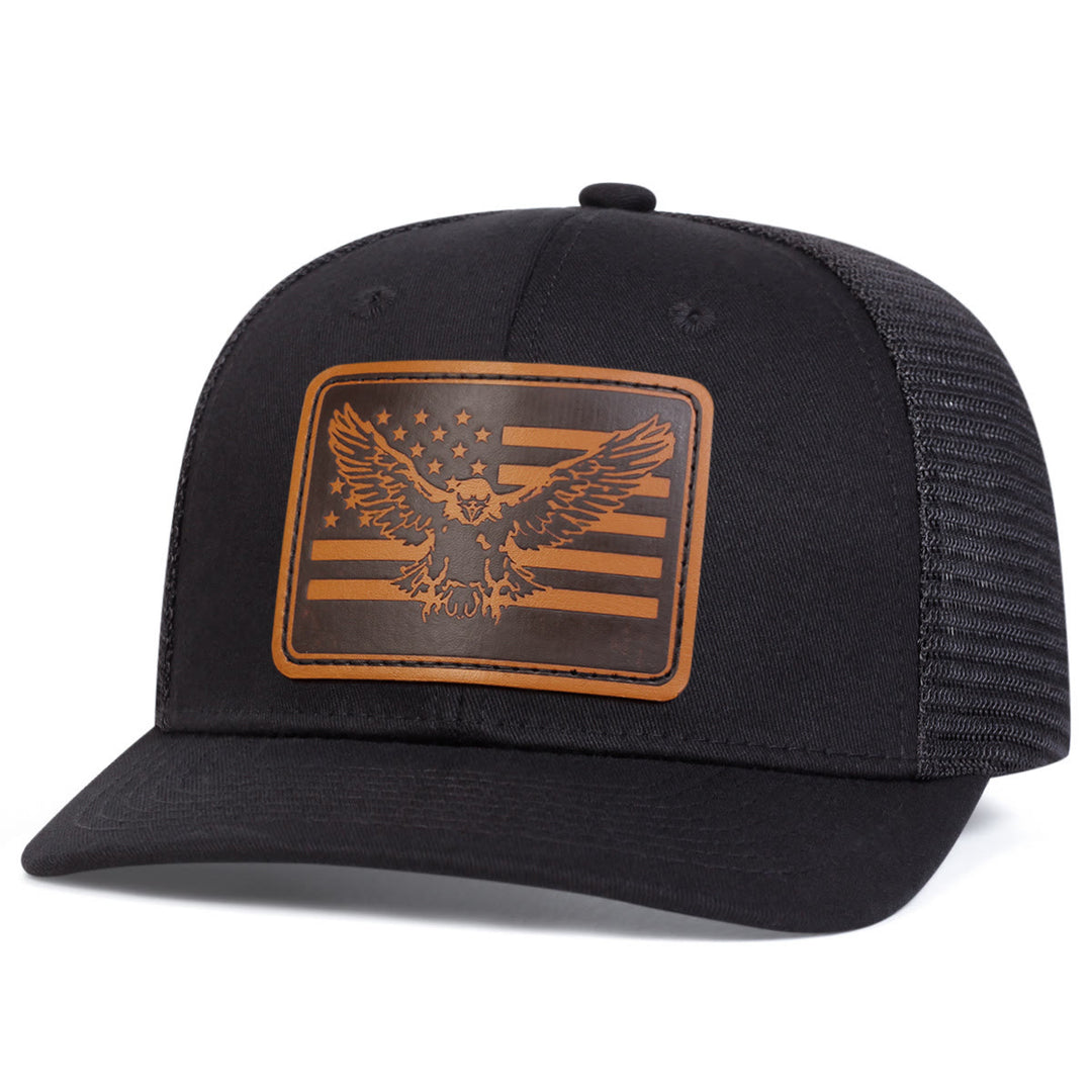 Gorra de camionero ajustable con bandera de águila voladora