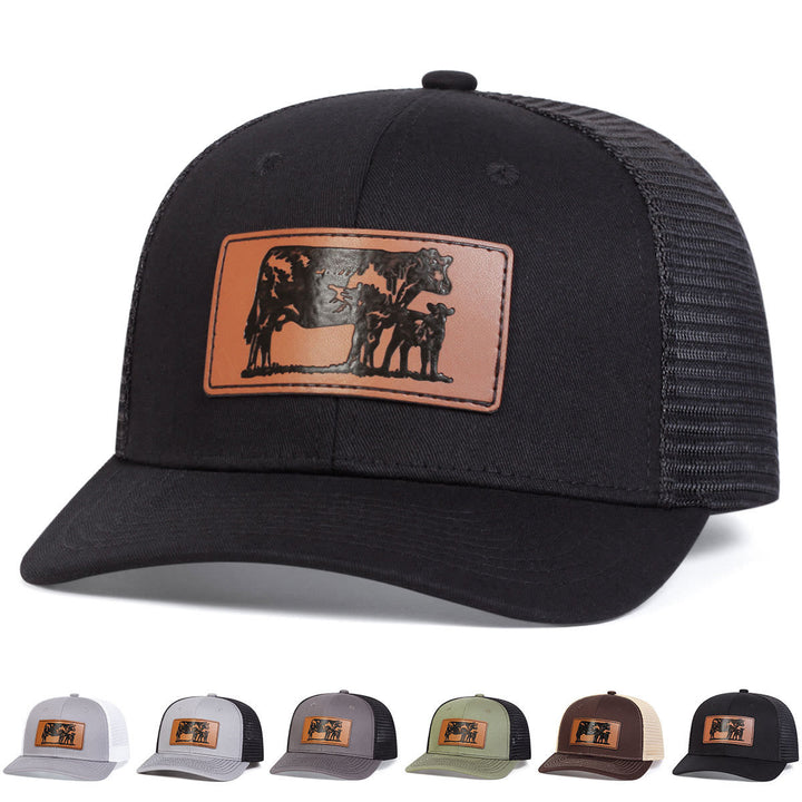 Gorra de camionero ajustable "Toro guía al ternero"