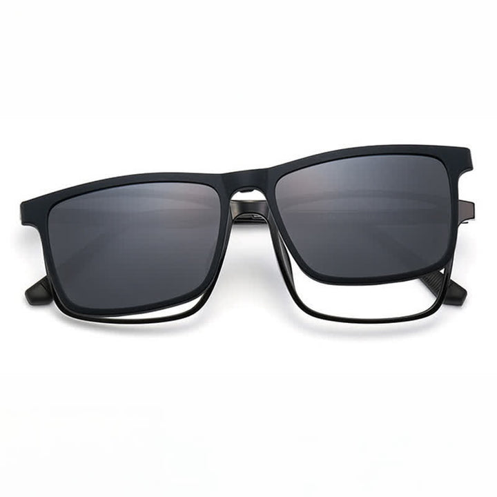 3 lentes con clip magnético y monturas para gafas de sol
