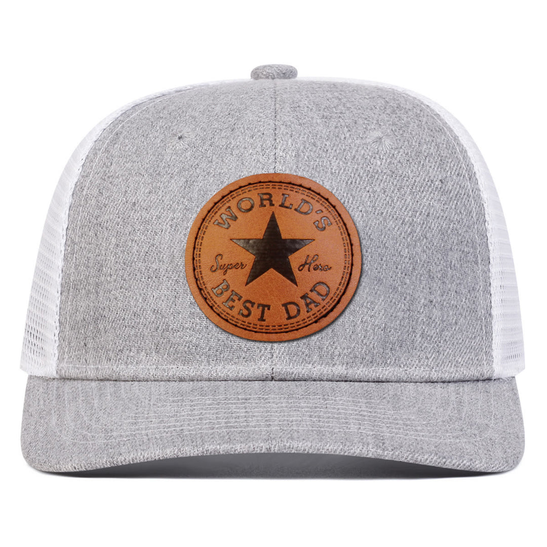 Gorra de camionero ajustable "El mejor papá del mundo" para hombre