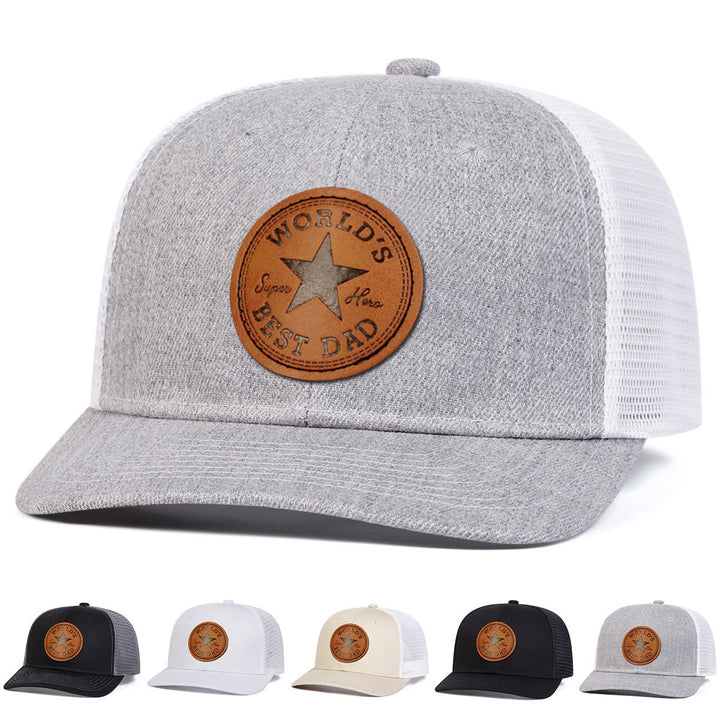 Gorra de camionero ajustable "El mejor papá del mundo" para hombre