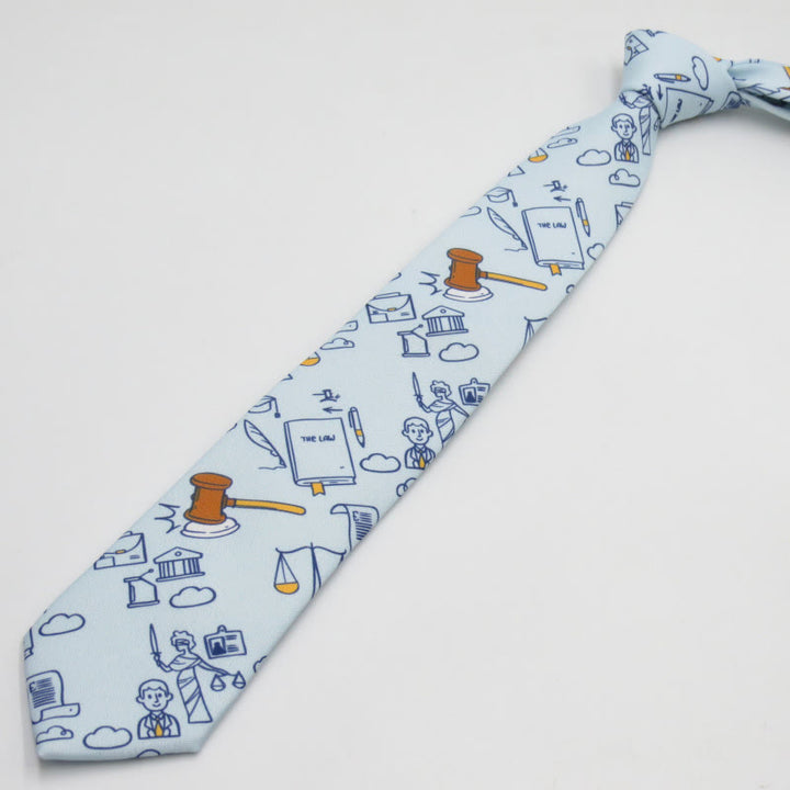 Corbata para hombre con diseño de escalas matemáticas