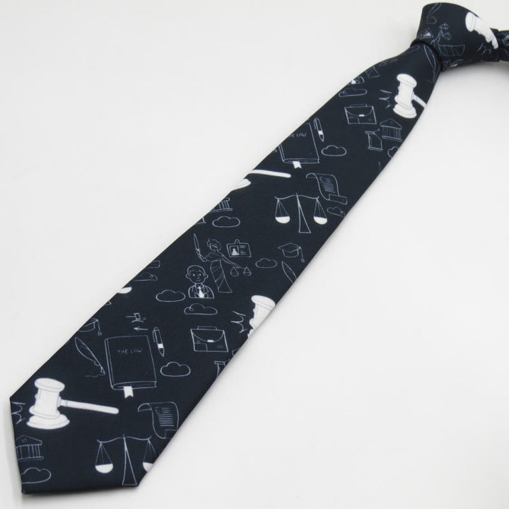 Corbata para hombre con diseño de escalas matemáticas