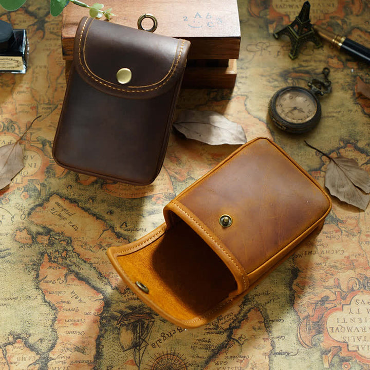 Mini monedero retro colgante con cinturón de almacenamiento