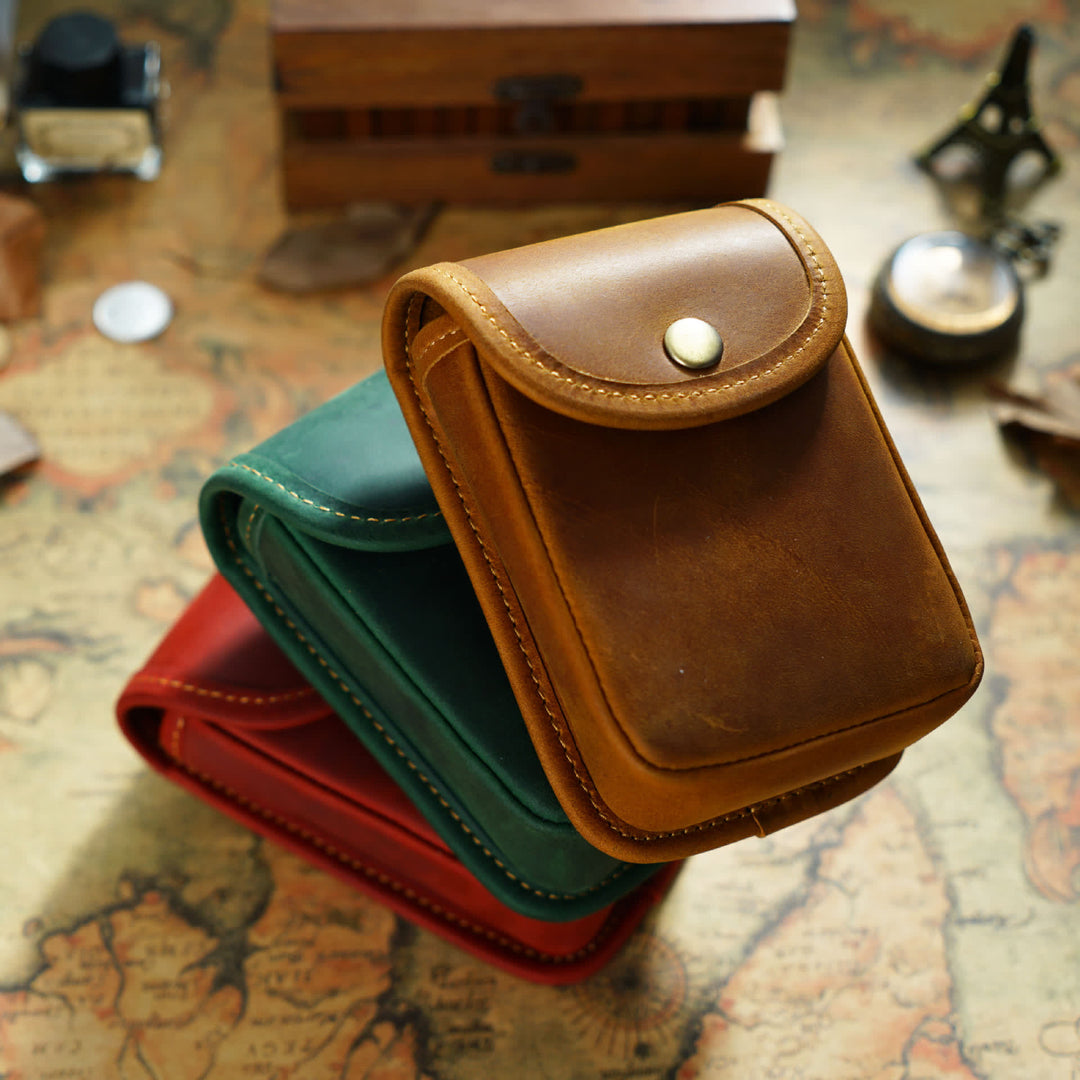 Mini monedero retro colgante con cinturón de almacenamiento