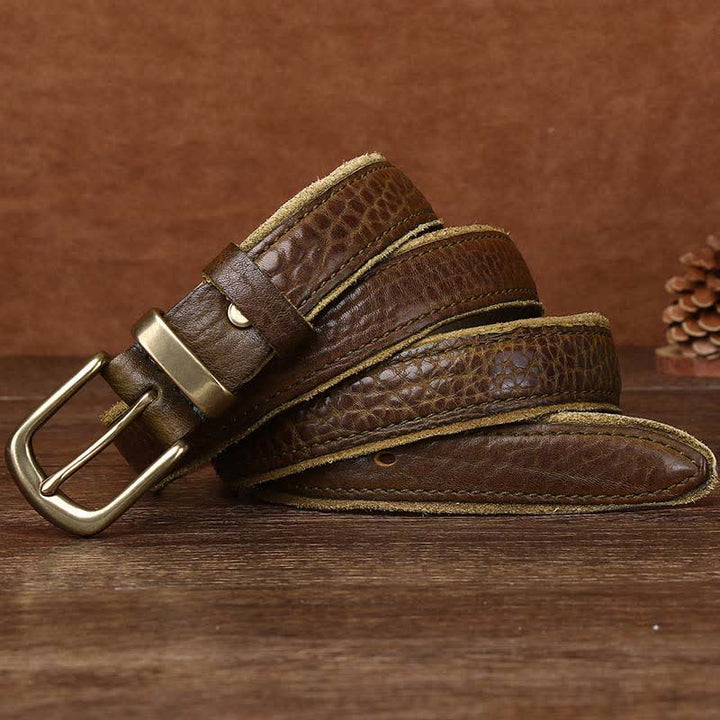 Cuero vintage con textura rugosa y ondulación del agua, con detalles en BVelt