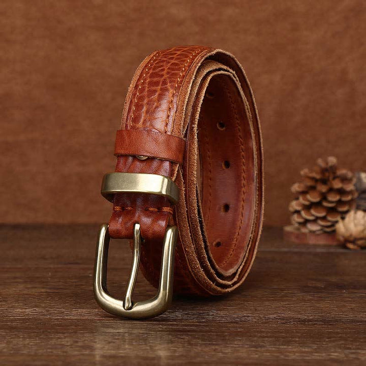 Cuero vintage con textura rugosa y ondulación del agua, con detalles en BVelt