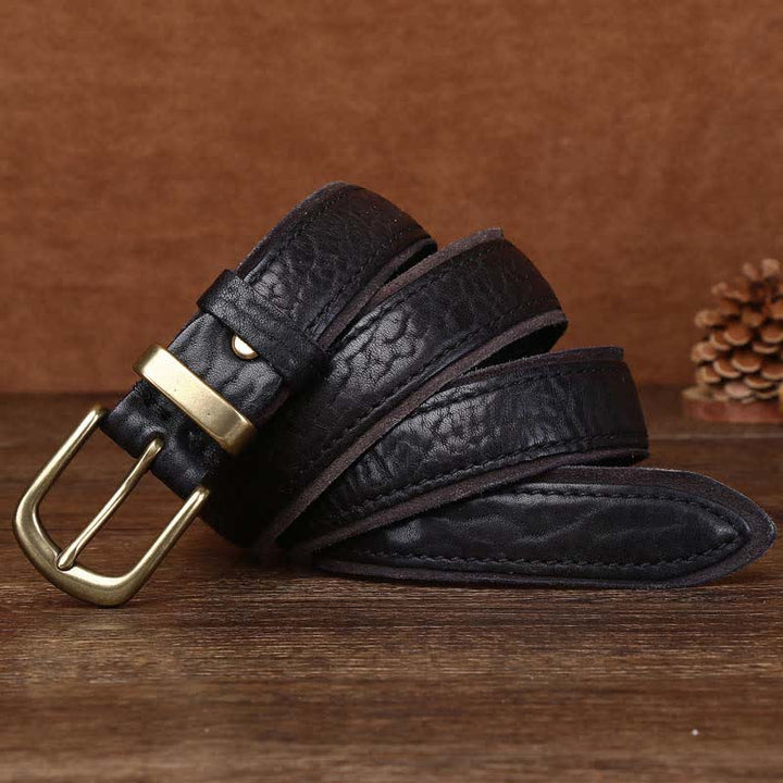 Cuero vintage con textura rugosa y ondulación del agua, con detalles en BVelt