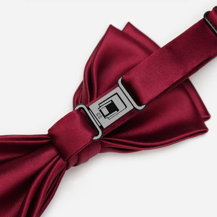 Pajarita de lujo con cadena metálica y brillantes diamantes de imitación para hombre