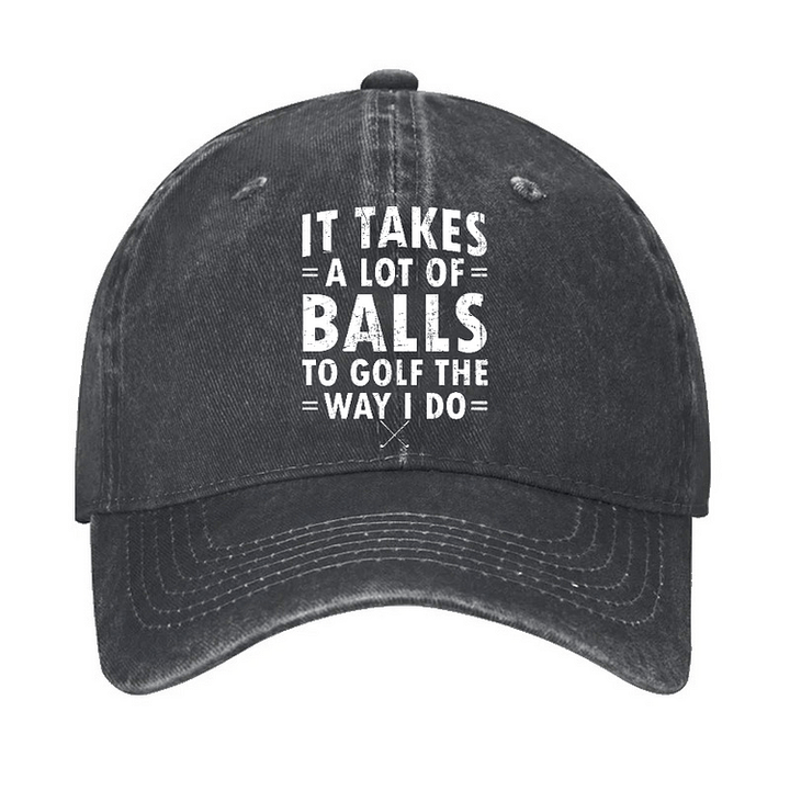 Gorra de béisbol ajustable "It Takes A Lot Of Balls"