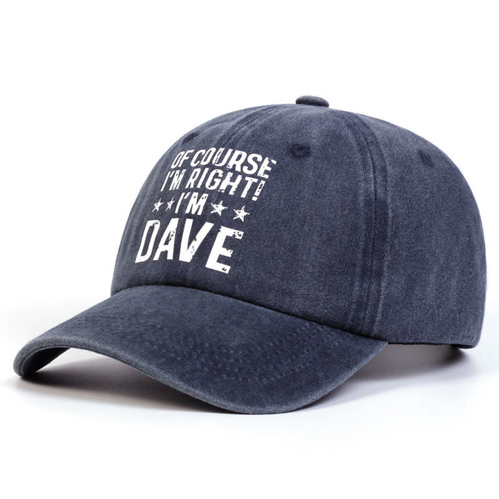 Gorra de béisbol ajustable "Por supuesto que tengo razón"