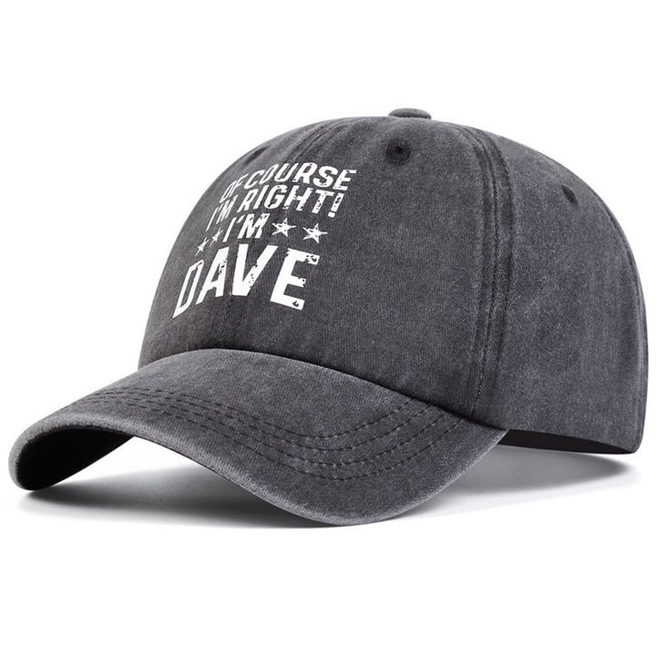 Gorra de béisbol ajustable "Por supuesto que tengo razón"