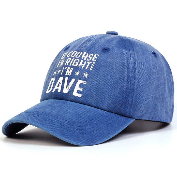 Gorra de béisbol ajustable "Por supuesto que tengo razón"