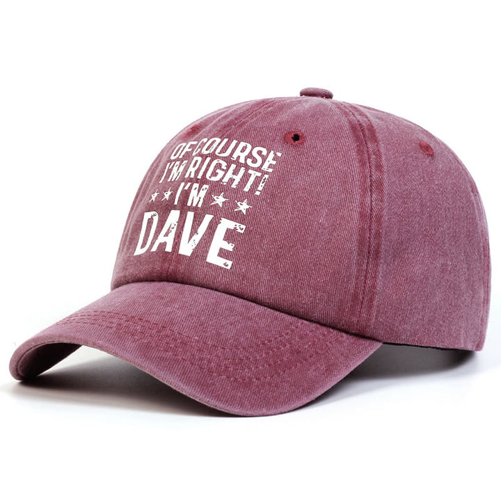 Gorra de béisbol ajustable "Por supuesto que tengo razón"