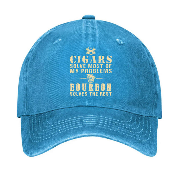 Gorra de béisbol ajustable Bourbon Solve The Rest Problems