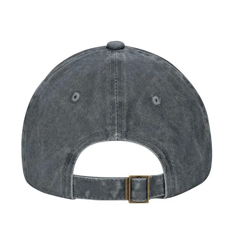 Gorra de béisbol ajustable "Los puros y el vino solucionan problemas"