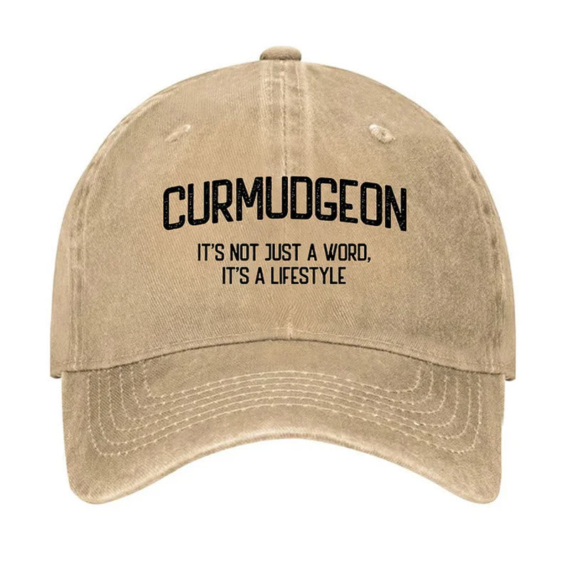 Gorra de béisbol ajustable "Curmudgeon" para un estilo de vida
