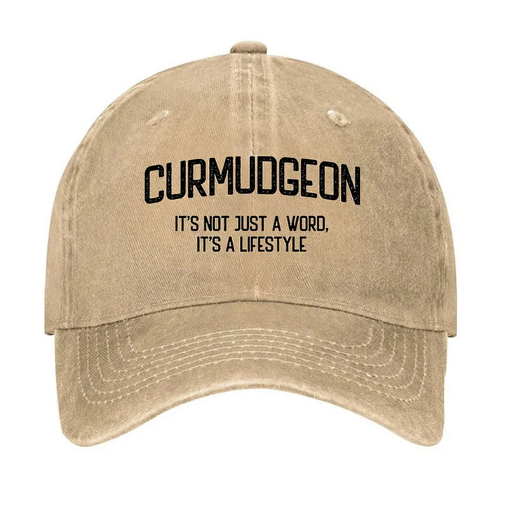 Gorra de béisbol ajustable "Curmudgeon" para un estilo de vida