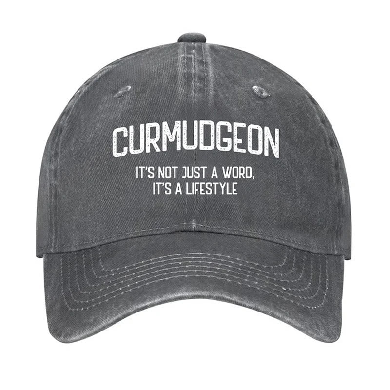 Gorra de béisbol ajustable "Curmudgeon" para un estilo de vida
