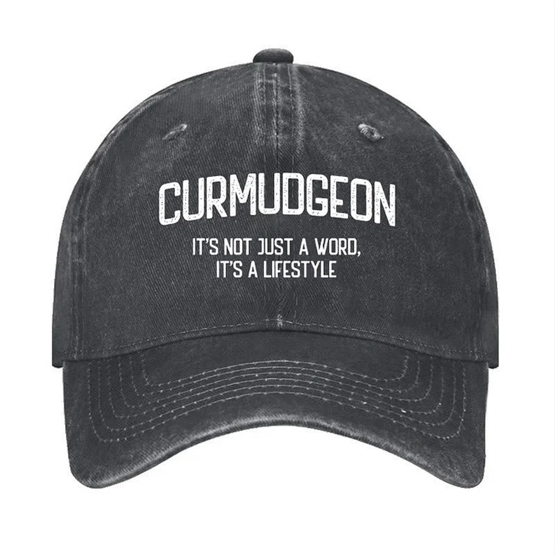 Gorra de béisbol ajustable "Curmudgeon" para un estilo de vida