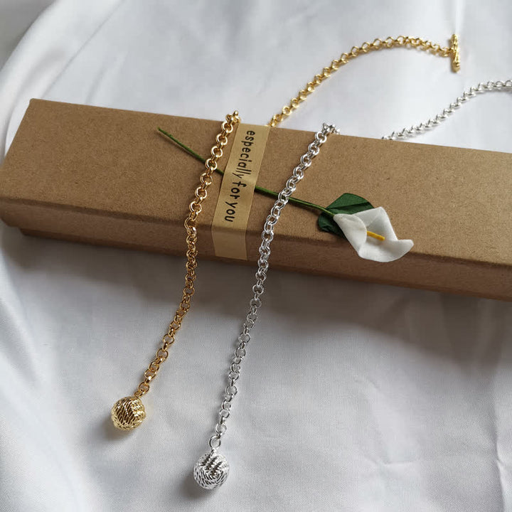 Broche de cadena de solapa con nudo marinero para hombre con cadena colgante