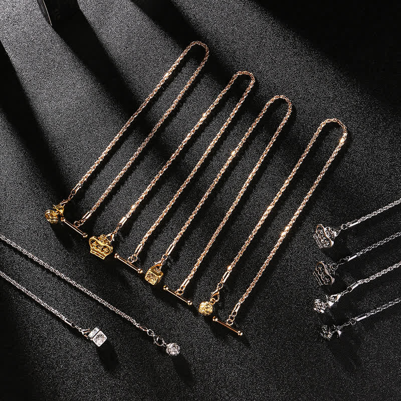 Broche de cadena para solapa con tachuelas para camisa de hombre con cadena colgante