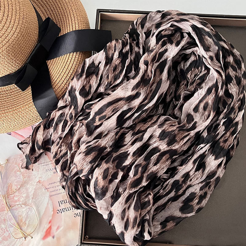 Bufanda fina de color liso degradado para mujer