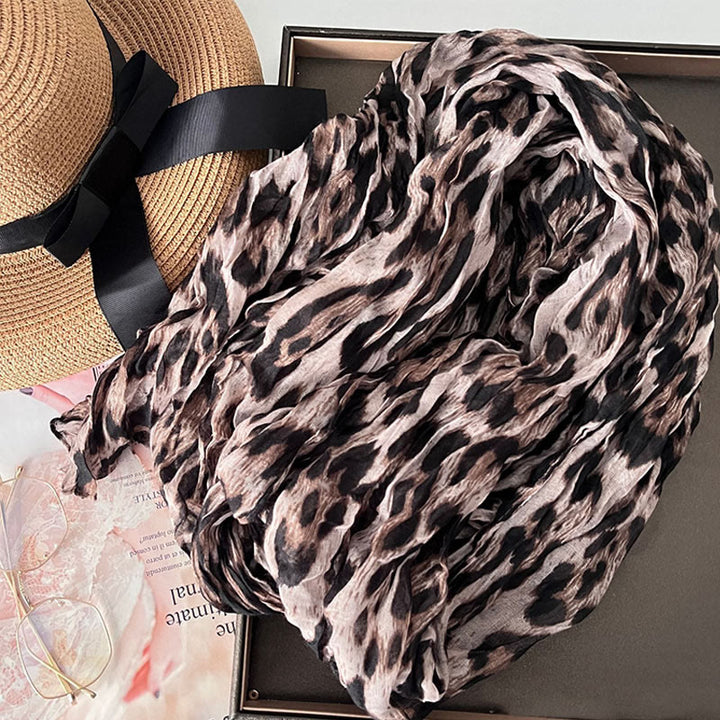Bufanda fina de color liso degradado para mujer