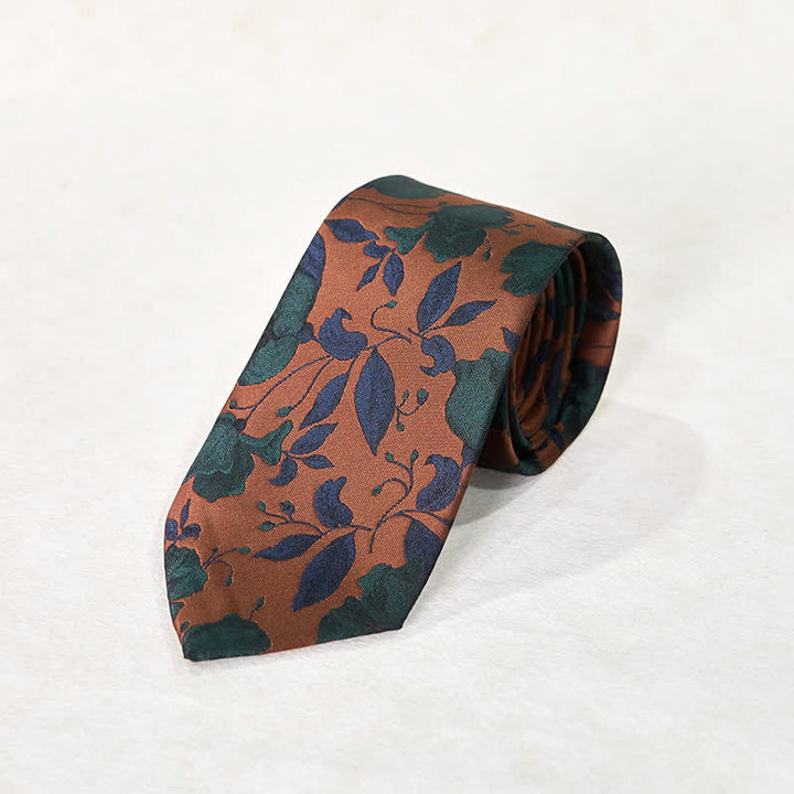 Pañuelo de bolsillo para corbata de oficina con diseño floral elegante para hombre