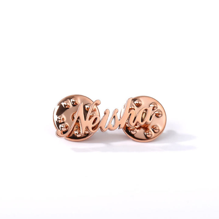 Broche personalizado con tu nombre, accesorios para trajes de acero inoxidable