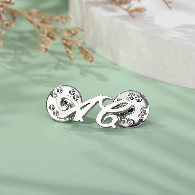 Broche personalizado con tu nombre, accesorios para trajes de acero inoxidable