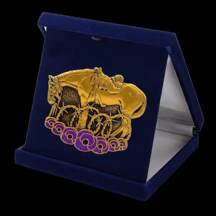 Broche de amapola morada conmemorativo de War Horse