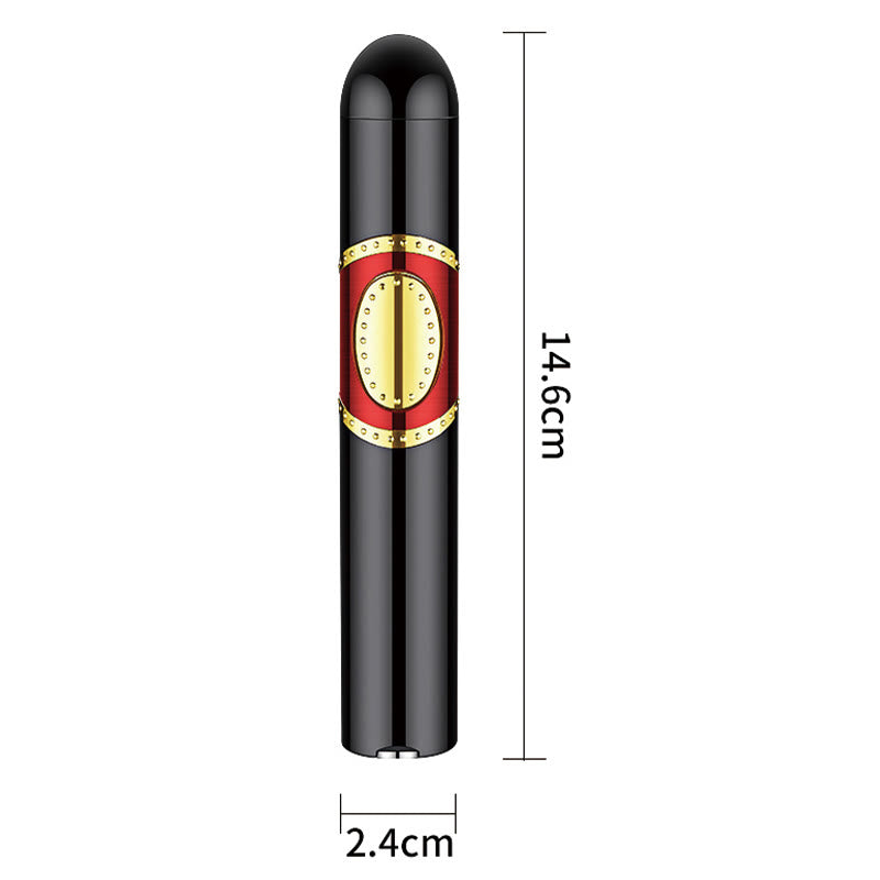 Encendedor 3 en 1 de triple quemador con perforador y aguja para puros integrados