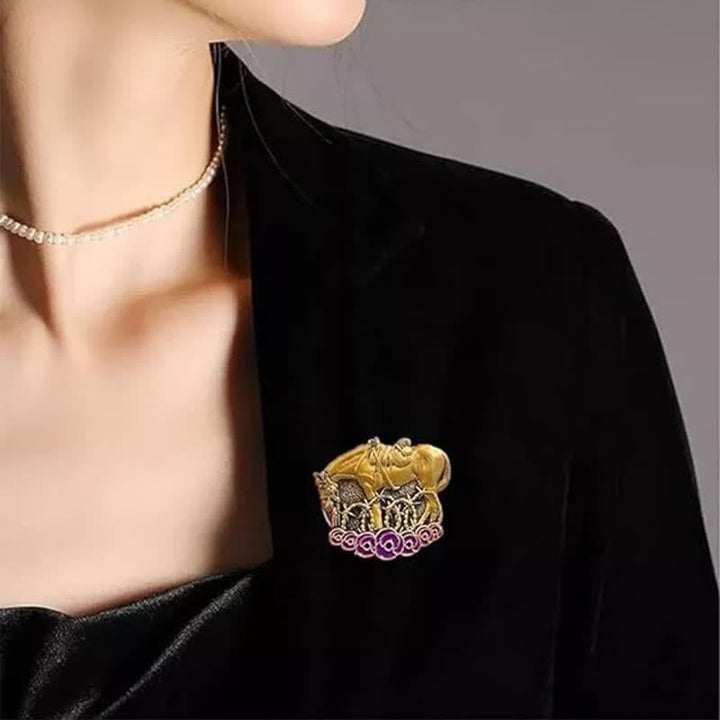 Broche de amapola morada conmemorativo de War Horse
