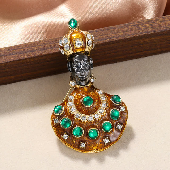 Broche unisex de disfraz de genio inusual grande medieval