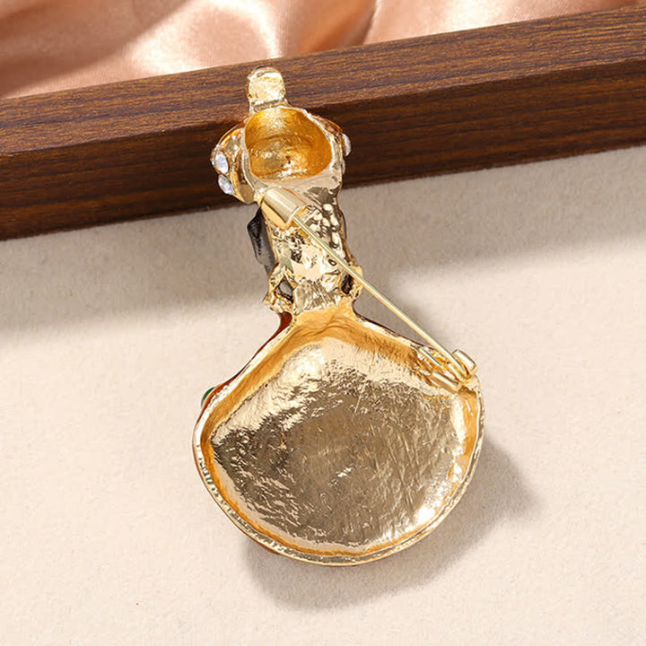 Broche unisex de disfraz de genio inusual grande medieval