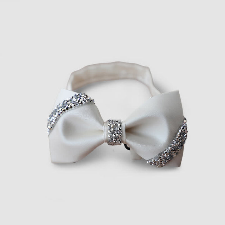 Pajarita clásica para hombre adornada con diamantes de imitación
