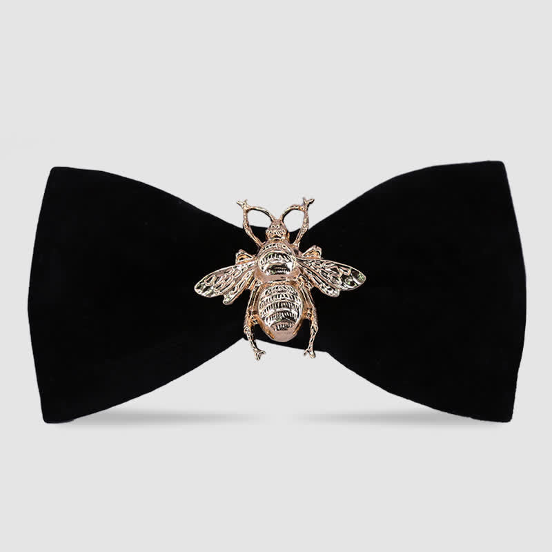 Pajarita de terciopelo con diseño de abeja e insectos para hombre
