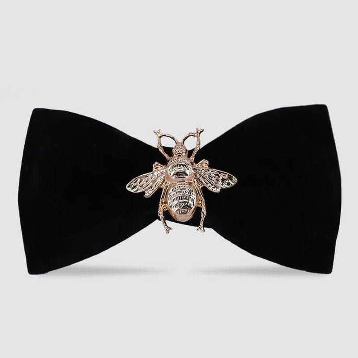 Pajarita de terciopelo con diseño de abeja e insectos para hombre