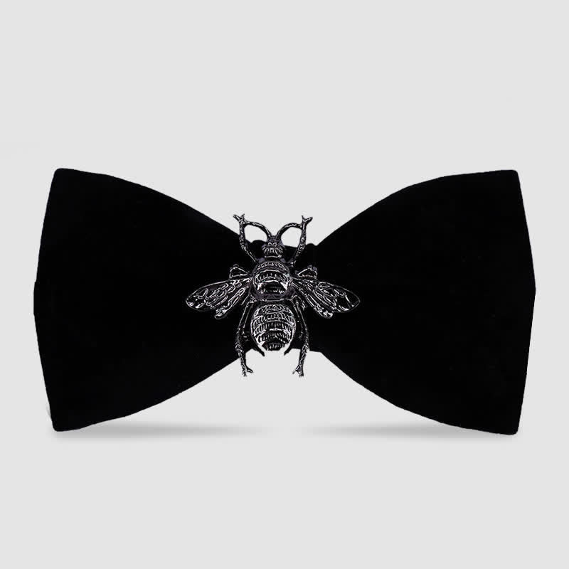 Pajarita de terciopelo con diseño de abeja e insectos para hombre