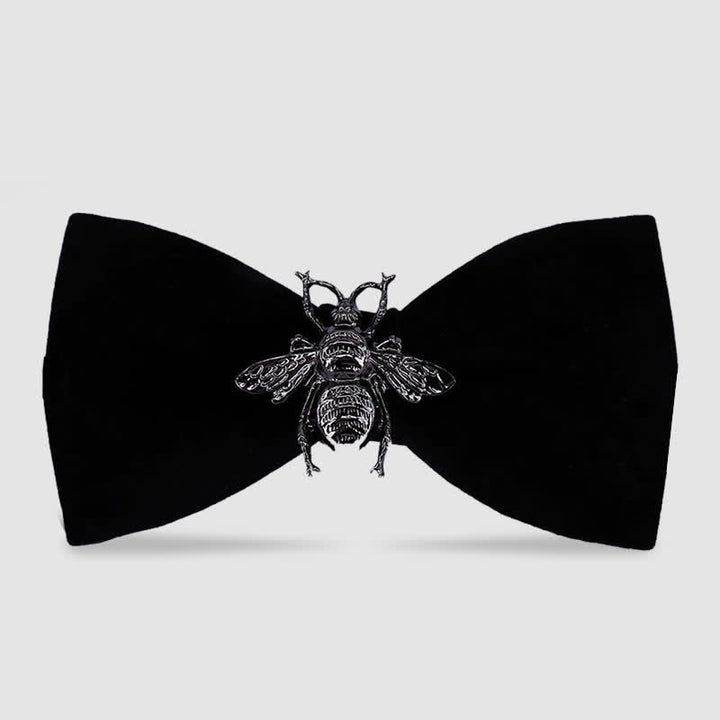 Pajarita de terciopelo con diseño de abeja e insectos para hombre