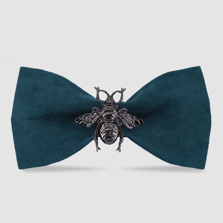 Pajarita de terciopelo con diseño de abeja e insectos para hombre