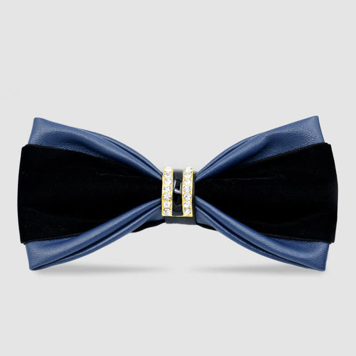 Pajarita de cuero elegante y noble para hombre