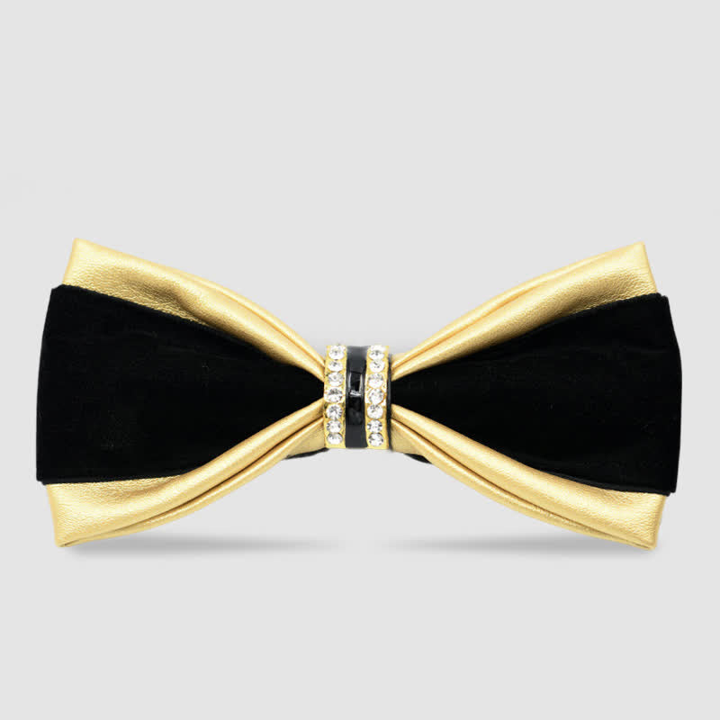 Pajarita de cuero elegante y noble para hombre