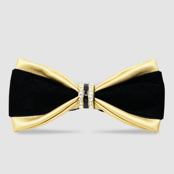 Pajarita de cuero elegante y noble para hombre